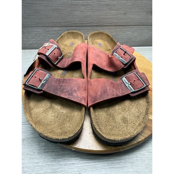 Birkenstock Arizona Big Buckle | Mars Red | Men’s 12 Soft Bed. main image 6